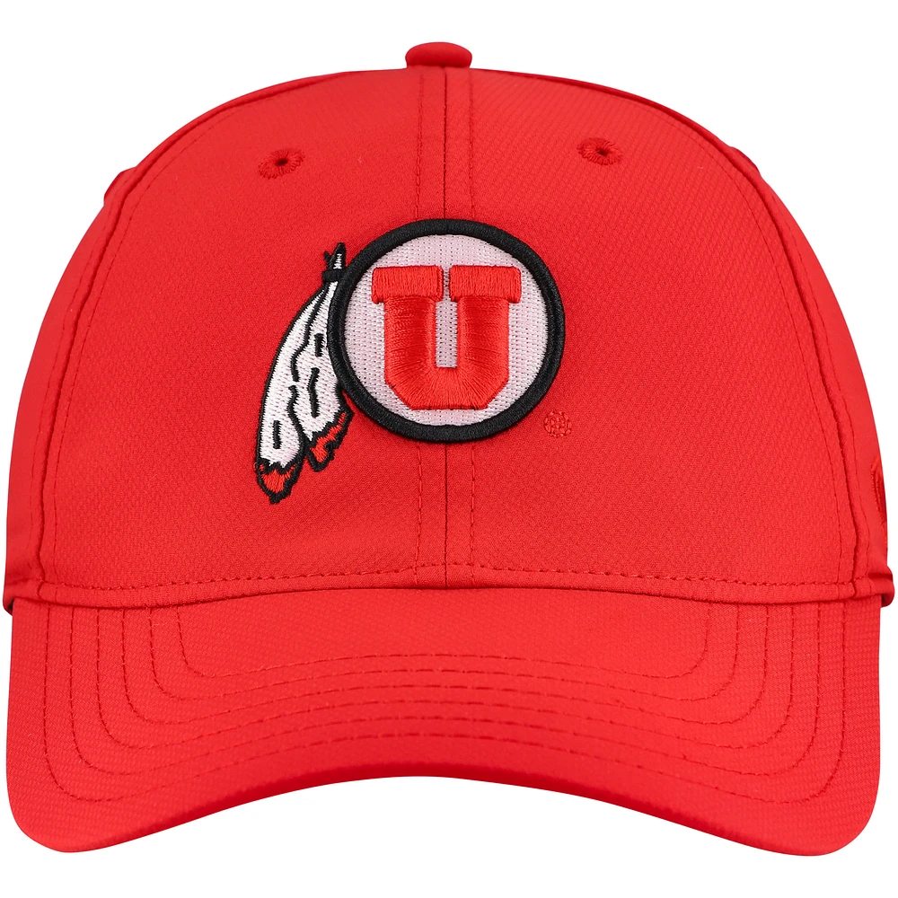 Casquette ajustable Top of the World pour homme Utah Utes Victory Trainer rouge