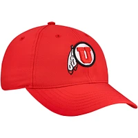 Casquette ajustable Top of the World pour homme Utah Utes Victory Trainer rouge