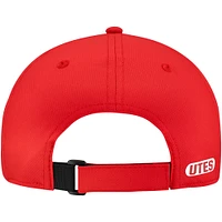 Casquette ajustable Top of the World pour homme Utah Utes Victory Trainer rouge