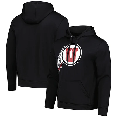 Sweat à capuche en polaire noir Utah Utes Foundation pour homme