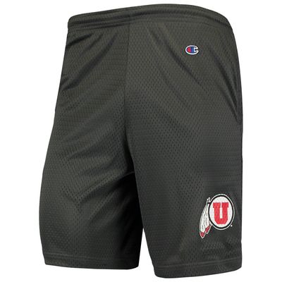 Men's Champion Charcoal Utah Utes College Mesh Shorts