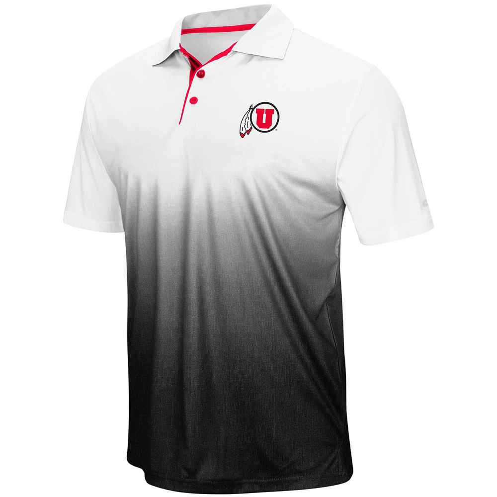 Men's Colosseum Gray Utah Utes Magic Team Logo Polo