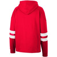 Men's Colosseum Red Utah Utes Lace-Up 4.0 Pullover Hoodie