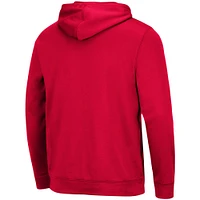 Men's Colosseum Red Utah Utes Lantern Pullover Hoodie