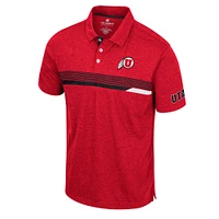 Colosseum Red Utah Utes No Problemo Polo pour homme