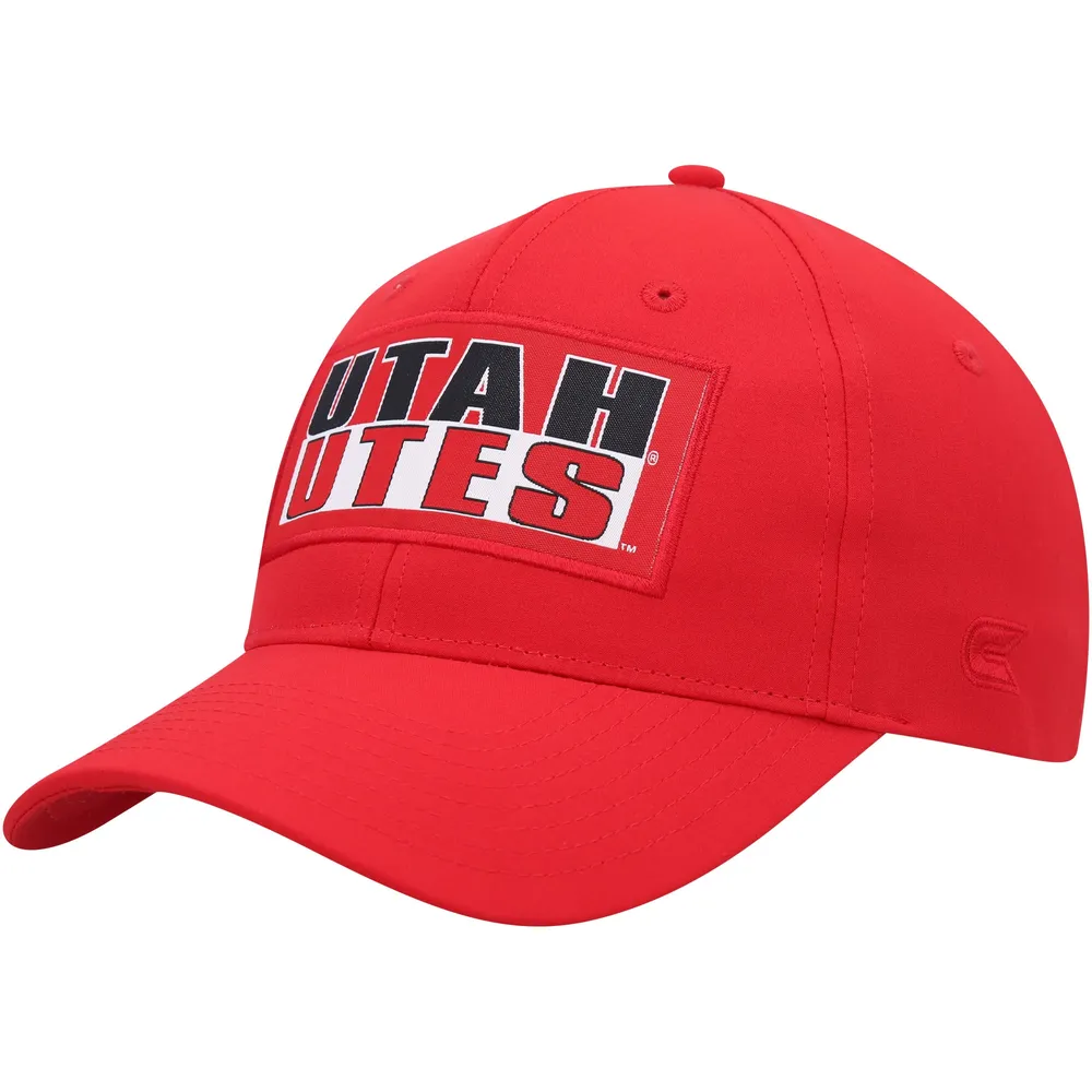 Men's Colosseum  Red Utah Utes Positraction Snapback Hat