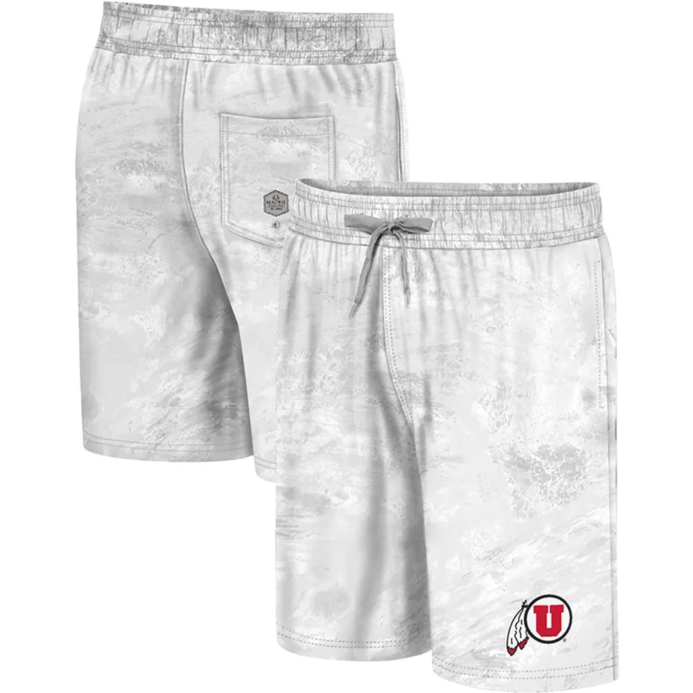 Colosseum White Utah Utes Realtree Aspect Ohana Short de bain pour homme