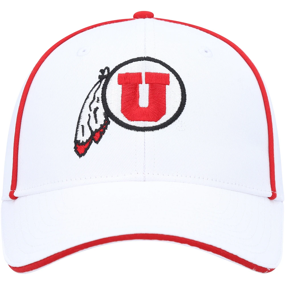 Men's Colosseum  White Utah Utes Take Your Time Snapback Hat