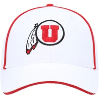 Men's Colosseum  White Utah Utes Take Your Time Snapback Hat