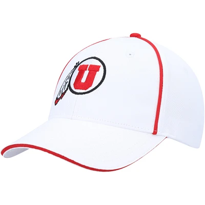Men's Colosseum  White Utah Utes Take Your Time Snapback Hat