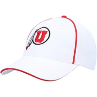 Men's Colosseum  White Utah Utes Take Your Time Snapback Hat