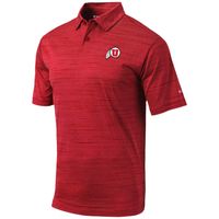 Men's Columbia Golf Red Utah Utes Omni-Wick Set Polo