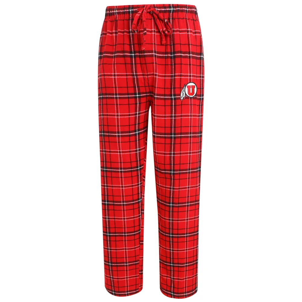 Lids Utah Utes Concepts Sport Ultimate Flannel Pants - Red/Black