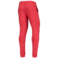 Concepts pour hommes Sport rouge/anthracite chiné Utah Utes Meter ensemble t-shirt à capuche manches longues et pyjama de jogging