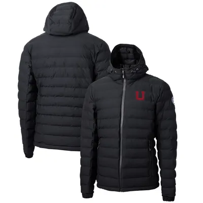 Utah Utes Cutter & Buck Mission Ridge Repreve Eco Insulated Puffer Full-Zip Jacket - Black