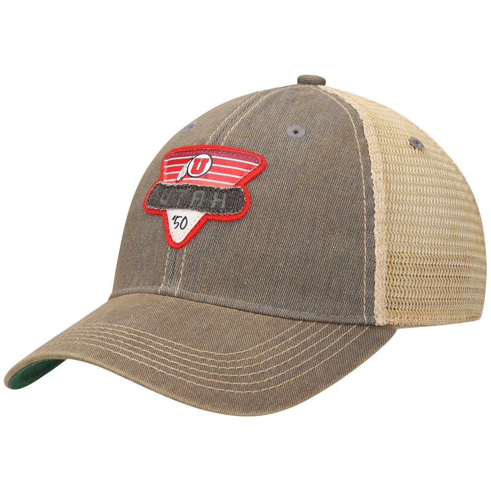 Men's Gray Utah Utes Legacy Point Old Favorite Trucker Snapback Hat