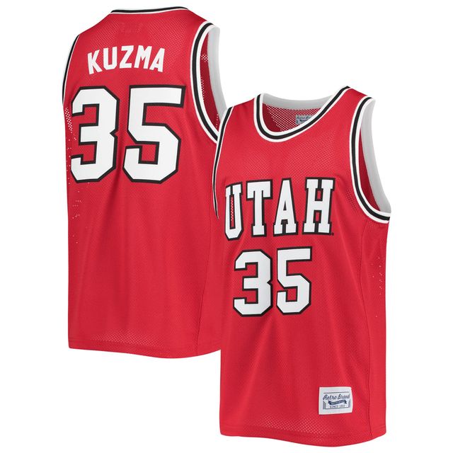 Maillot de basket-ball classique commémoratif pour hommes, marque rétro originale, Kyle Kuzma, rouge, Utah Utes