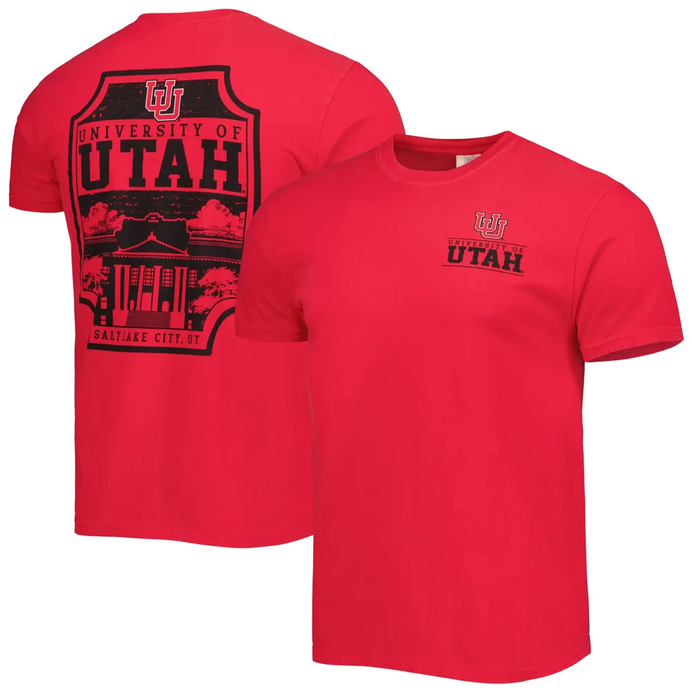 T-shirt rouge Utah Utes Logo Campus Icon pour homme