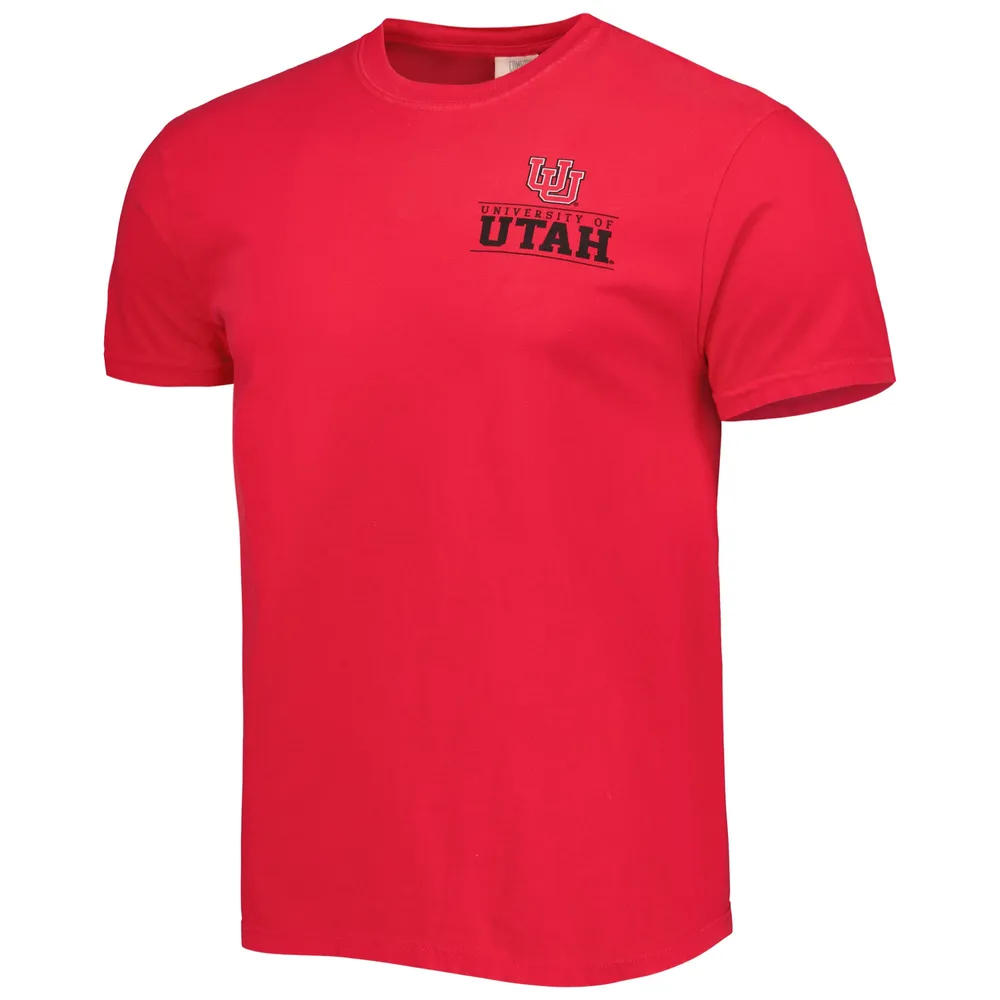 T-shirt rouge Utah Utes Logo Campus Icon pour homme