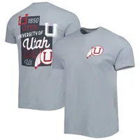 T-shirt argenté Utah Utes Vault State Comfort pour homme