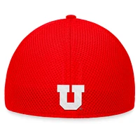 Casquette Spacer Flex Utah Utes Top of the World rouge pour hommes