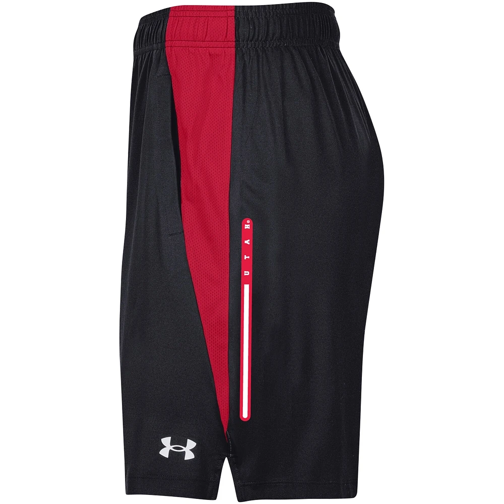 Men's Under Armour Black Utah Utes Tech Vent Shorts