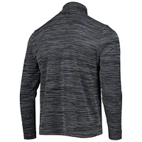 Men's Under Armour Black Utah Utes Tempo Fleece Quarter-Zip Jacket