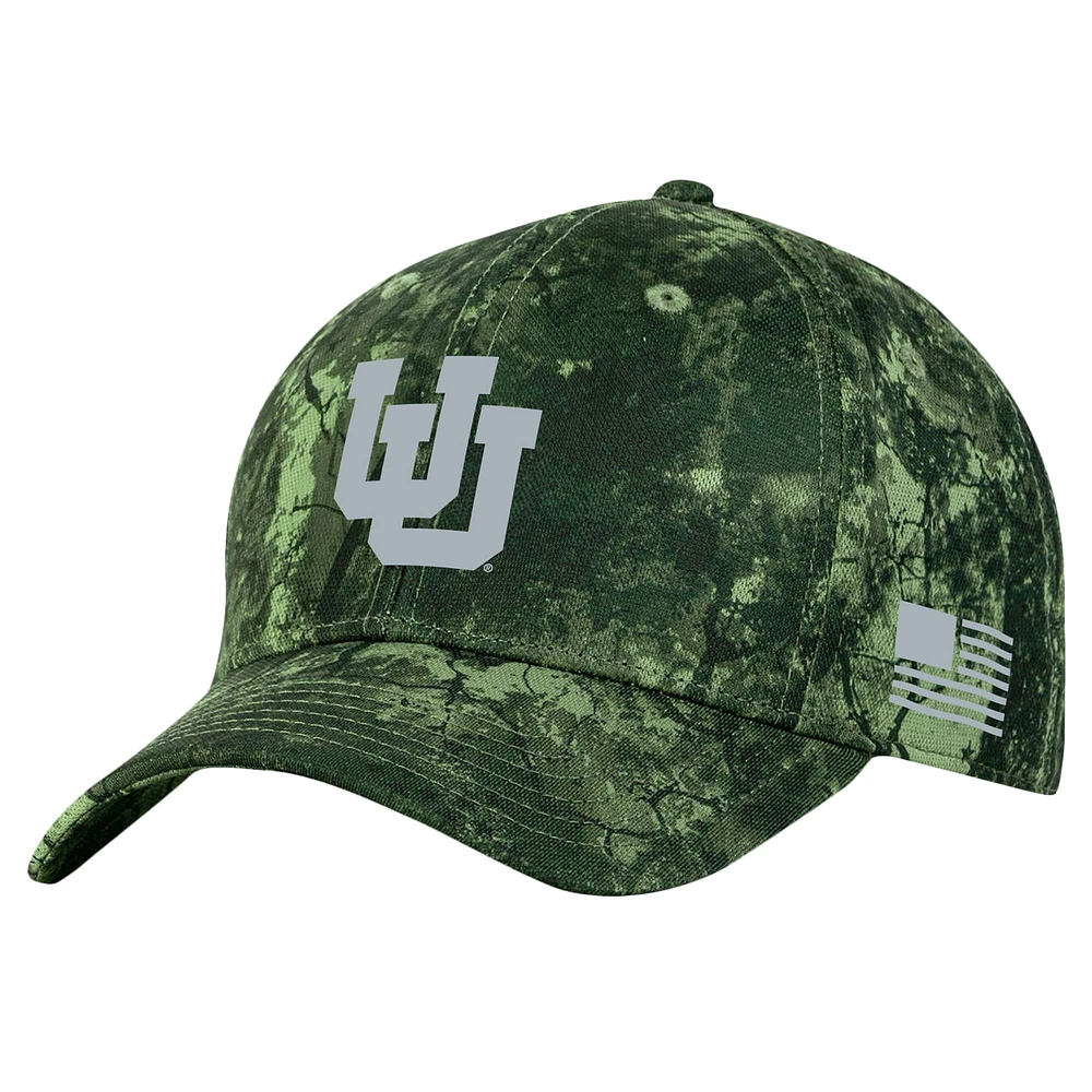 Casquette ajustable Under Armour Camo Utah Utes Freedom Collection Blitzing Performance pour homme