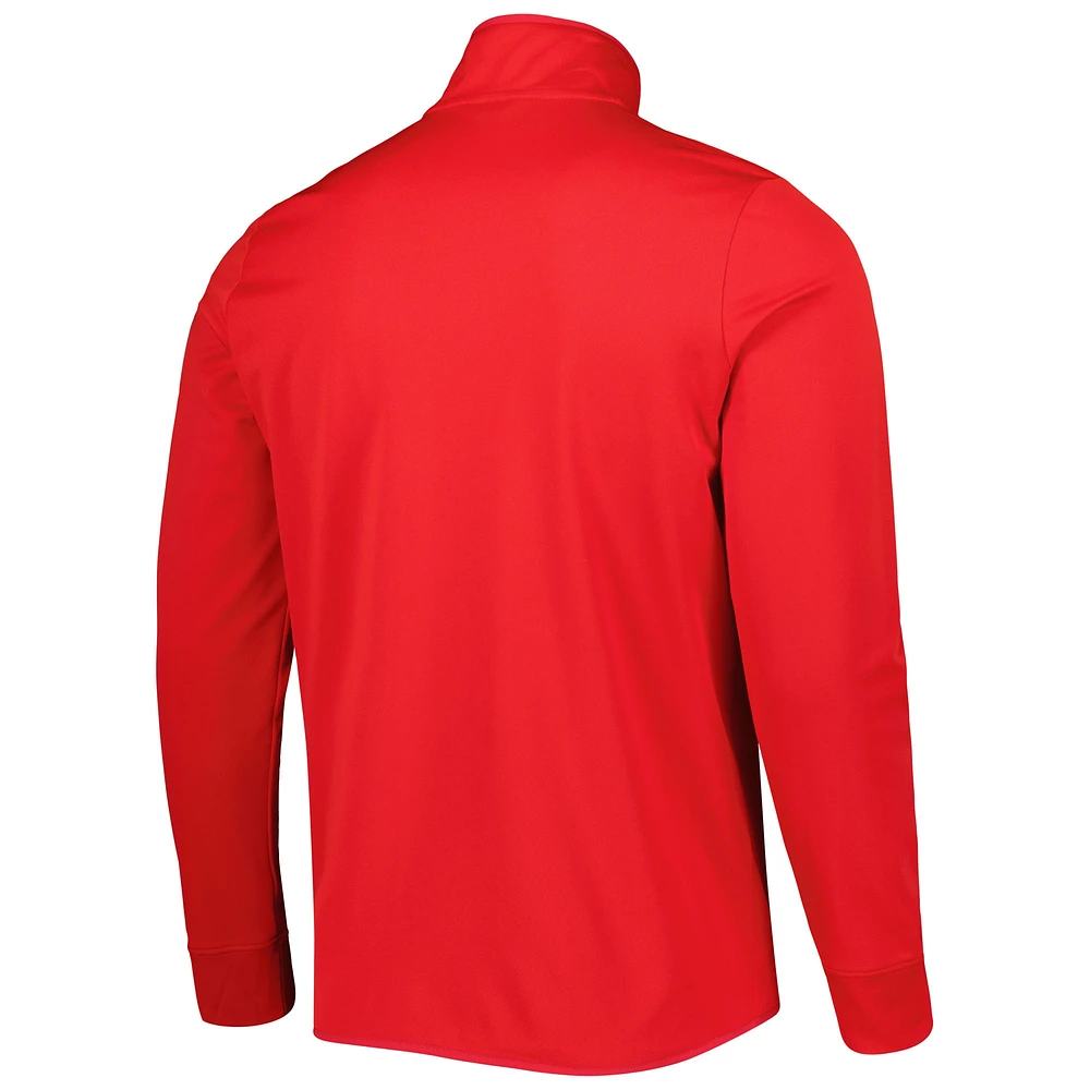 Men's Under Armour Red Utah Utes Knit Warm-Up Full-Zip Jacket