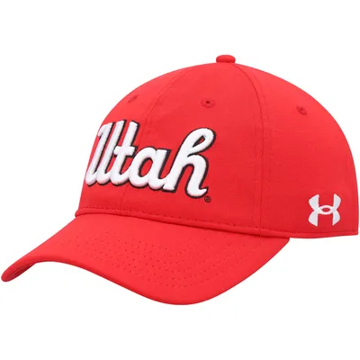 Utah Utes Under Armour Throwback Iso-Chill Adjustable Hat - Red