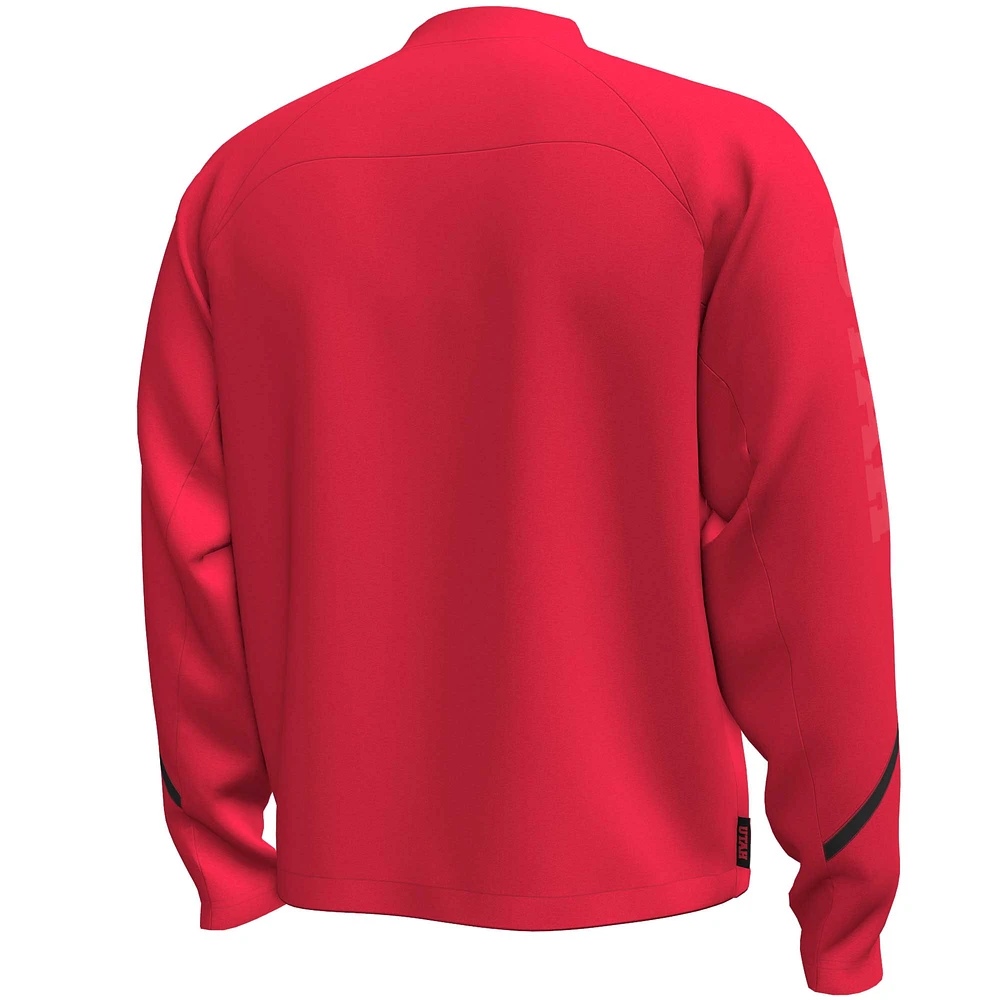 Men's Under Armour  Red Utah Utes Unstoppable Full-Zip Bomber Jacket