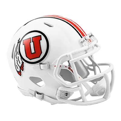 Utah Utes Riddell White Speed Mini Helmet