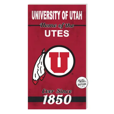 Utah Utes 11'' x 20'' Home Of The Sign
