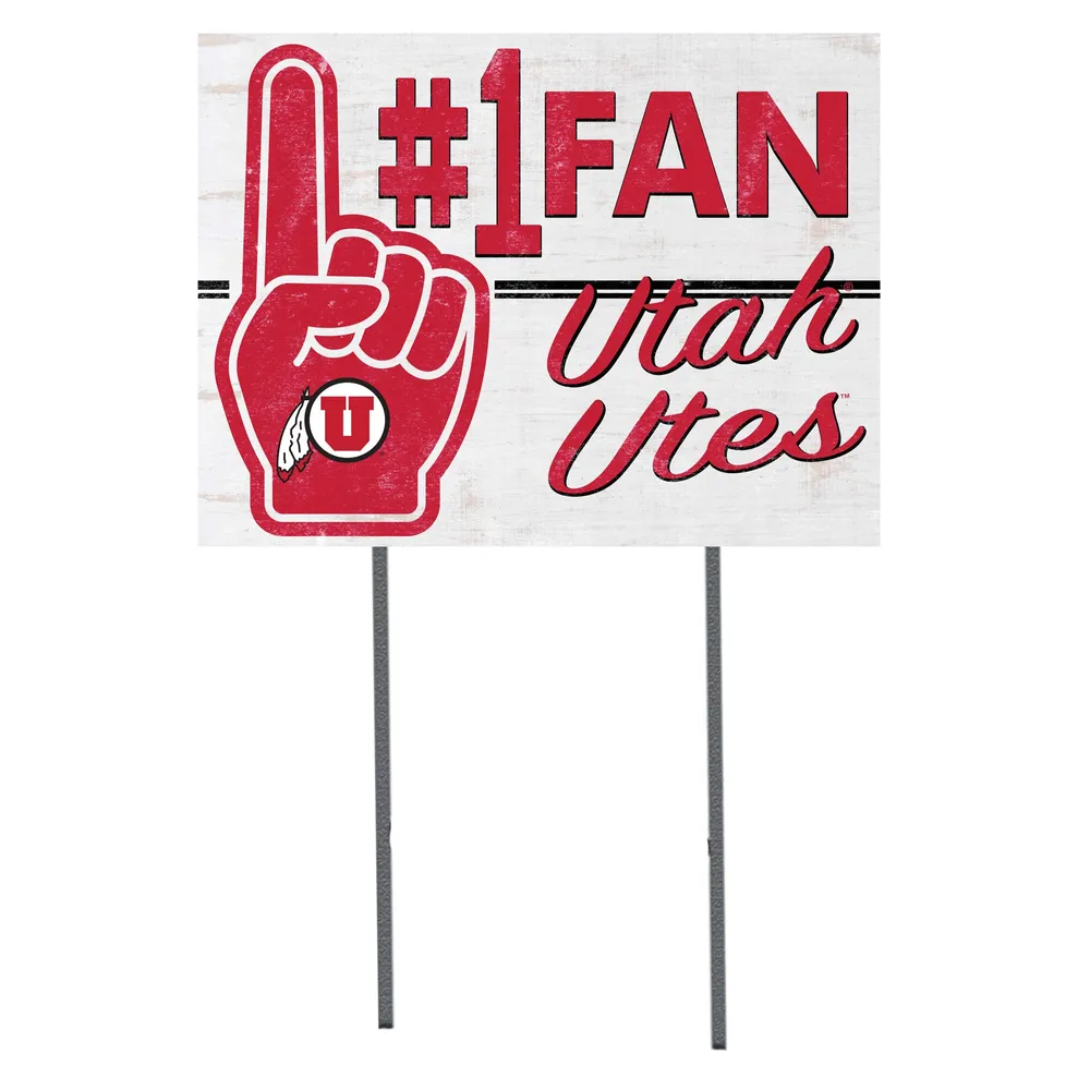 Utah Utes 18'' x 24'' #1 Fan Yard Sign