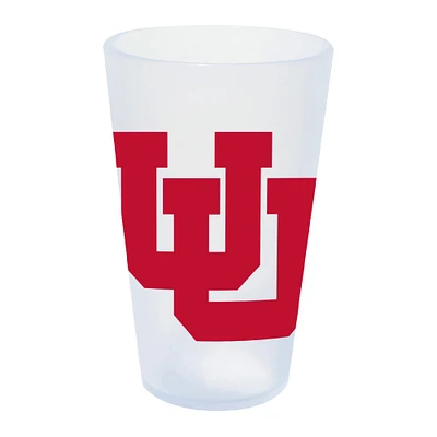 WinCraft Utah Utes 16oz. Verre à pinte en silicone Icicle