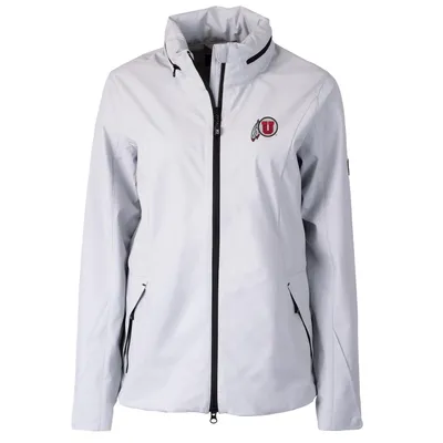 Utah Utes Cutter & Buck Women's Vapor Full-Zip Jacket - White