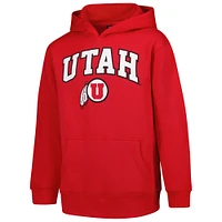 Sweat à capuche en polaire rouge pour jeunes Utah Utes