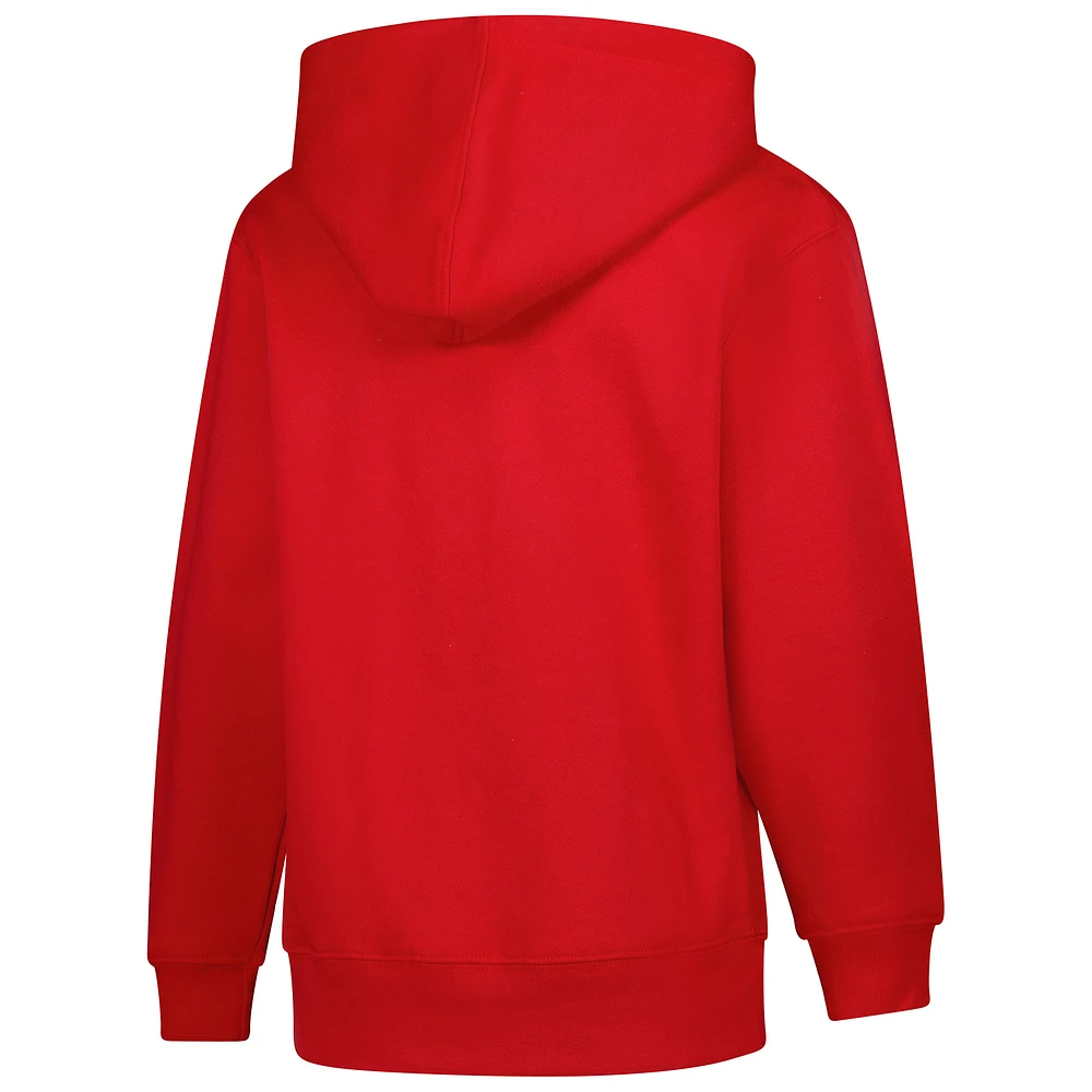 Sweat à capuche en polaire rouge pour jeunes Utah Utes