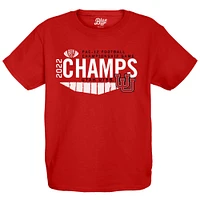 Youth Blue 84 Red Utah Utes 2022 PAC-12 Football Conference Champions Locker Room T-Shirt