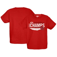 T-shirt pour jeune bleu 84 rouge Utah Utes 2022 PAC-12 Football Conference Champions Locker Room