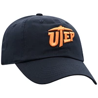 Men's Top of the World Navy UTEP Miners Staple Adjustable Hat