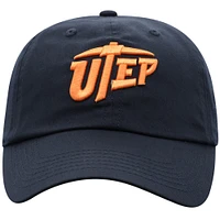 Men's Top of the World Navy UTEP Miners Staple Adjustable Hat