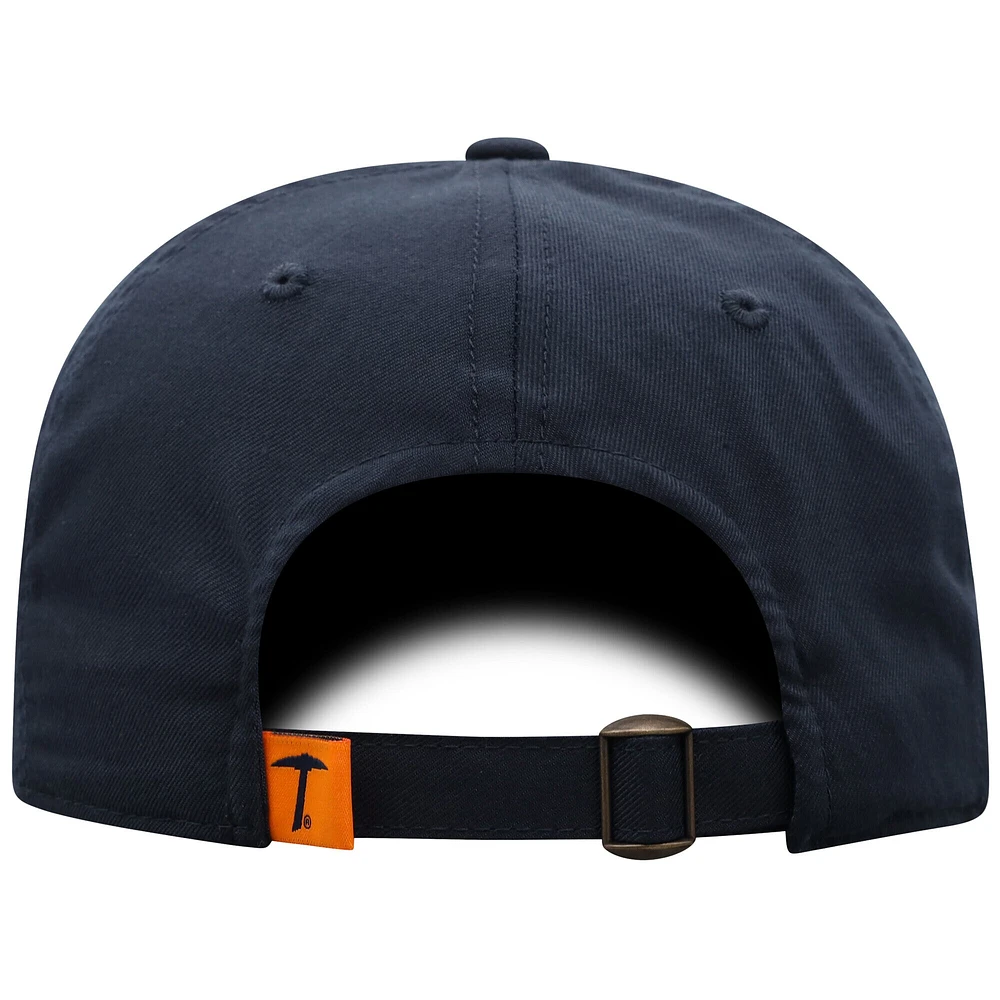 Men's Top of the World Navy UTEP Miners Staple Adjustable Hat