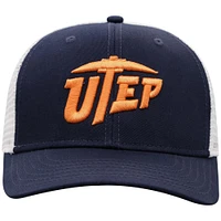 Casquette de camionneur ajustable Top of the World pour homme, bleu marine/blanc, UTEP Miners Victory Baseline