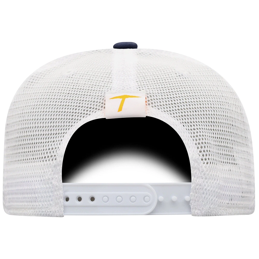 Casquette de camionneur ajustable Top of the World pour homme, bleu marine/blanc, UTEP Miners Victory Baseline