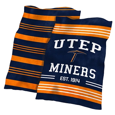 Couverture en peluche colorblock UTEP Miners 60'' x 70''