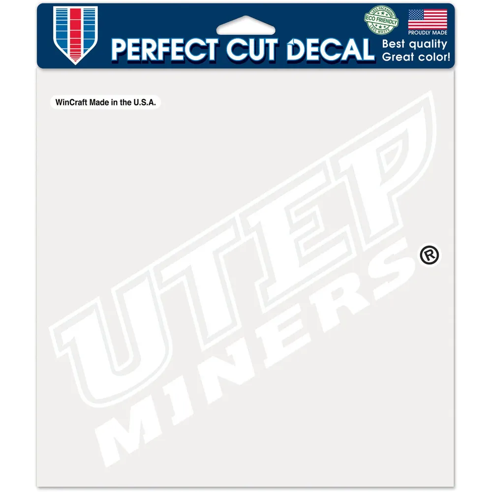 WinCraft UTEP Miners 8" x 8" Alternate Perfect Cut Decal