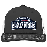 Men's Zephyr Charcoal/White Texas San Antonio Roadrunners 2022 CUSA Conference Champions  Locker Room Adjustable Trucker Hat