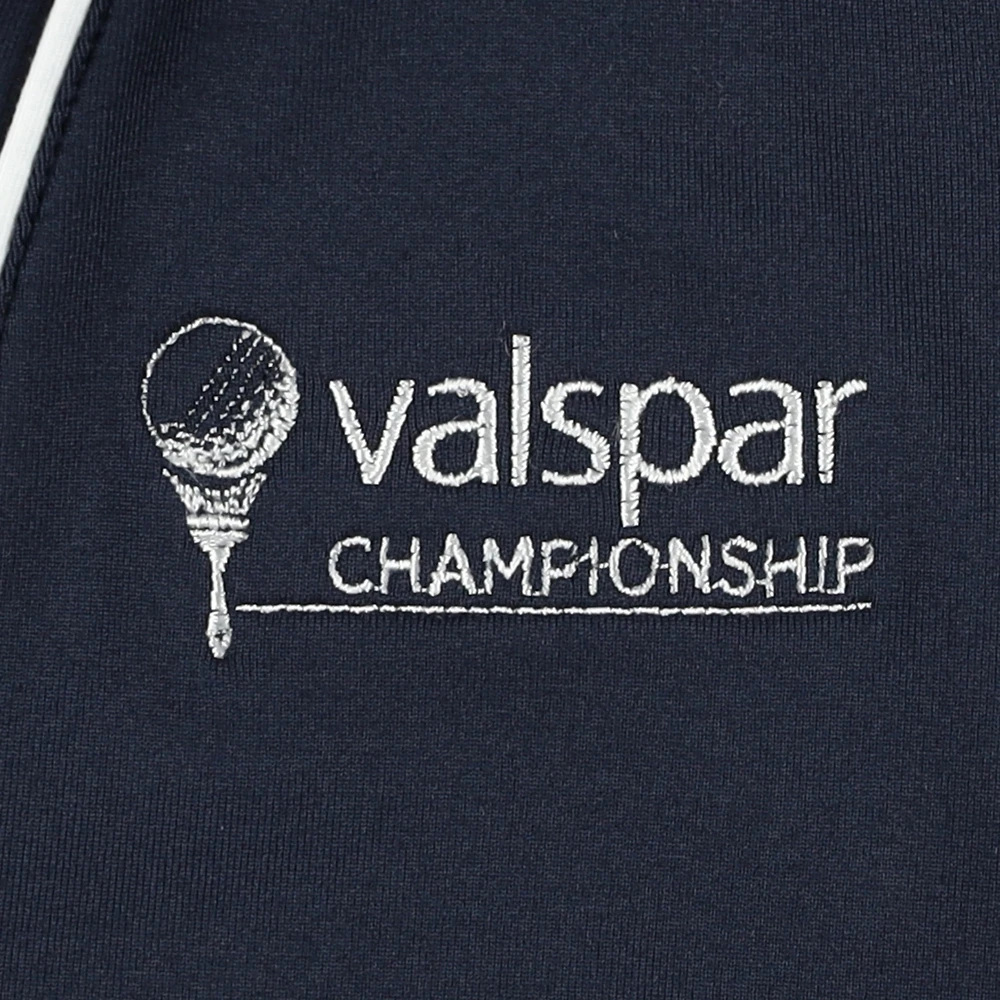 Girl's Youth Puma  Navy Valspar Championship Piped Cloudspun Sleeveless Polo