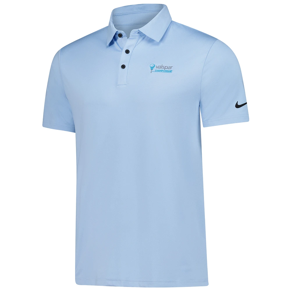 Polo Nike Valspar Championship Tour Heather Performance bleu clair pour homme